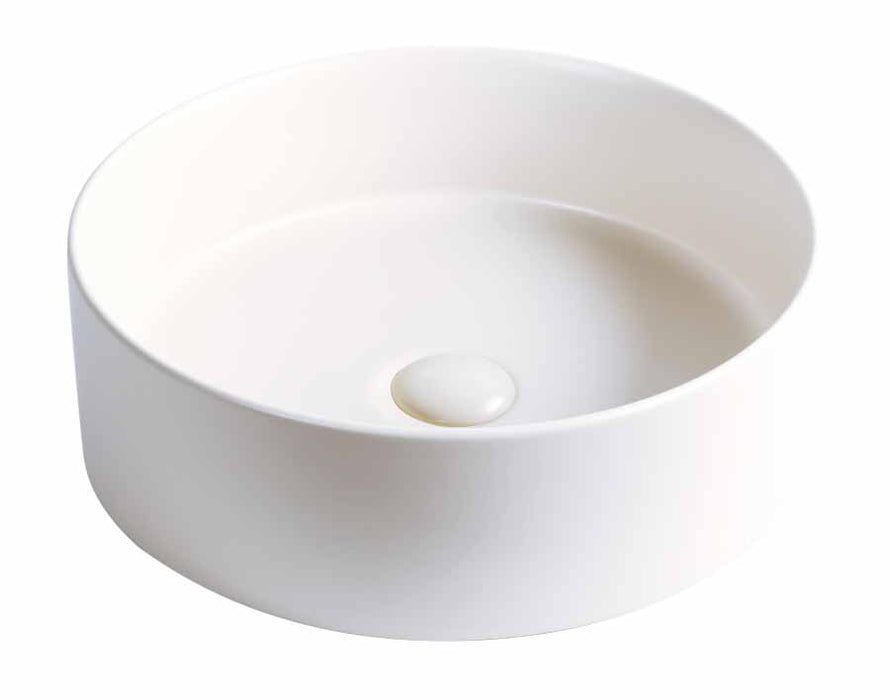 MOSAVIT NAYA White Satin Ceramic Countertop Washbasin