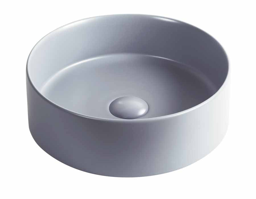 MOSAVIT NAYA Light Gray Satin Ceramic Countertop Washbasin