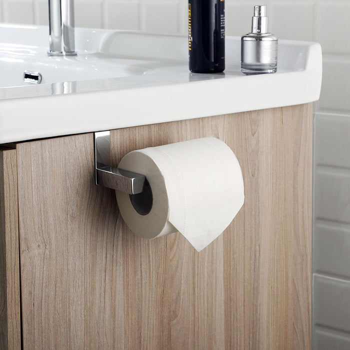 Soporte Para Rollo De Papel Higiénico De Acero Inoxidable 304 Autoadhesivo - Sin Taladrar, Acabado Cepillado