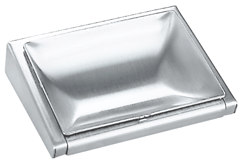 MEDICLINICS PP0162C AISI 304 Stainless Steel Ashtray with Tilting Base and Manual Operation to Attach to the Wall