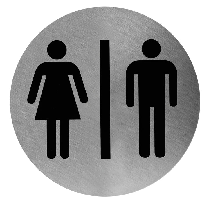 MEDICLINICS PS0001CS Self-Adhesive Toilet Door Sign for Women and Men