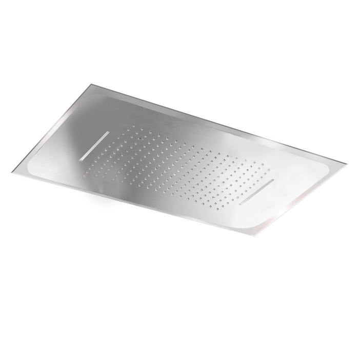 IMEX RDG590/P Rociador Empotrado Rectangular 3 Vías con Premarco Cromo