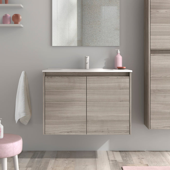 ROYO SANSA Furniture+Washbasin 2 Doors Sand Gray