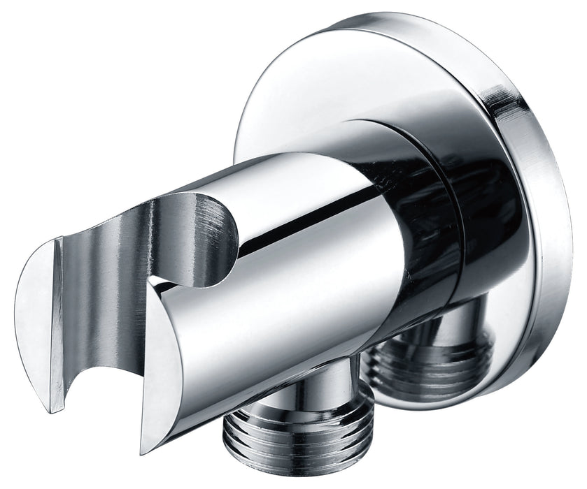 IMEX SFD002 Round Support for Shower Handle with Water Outlet Chrome