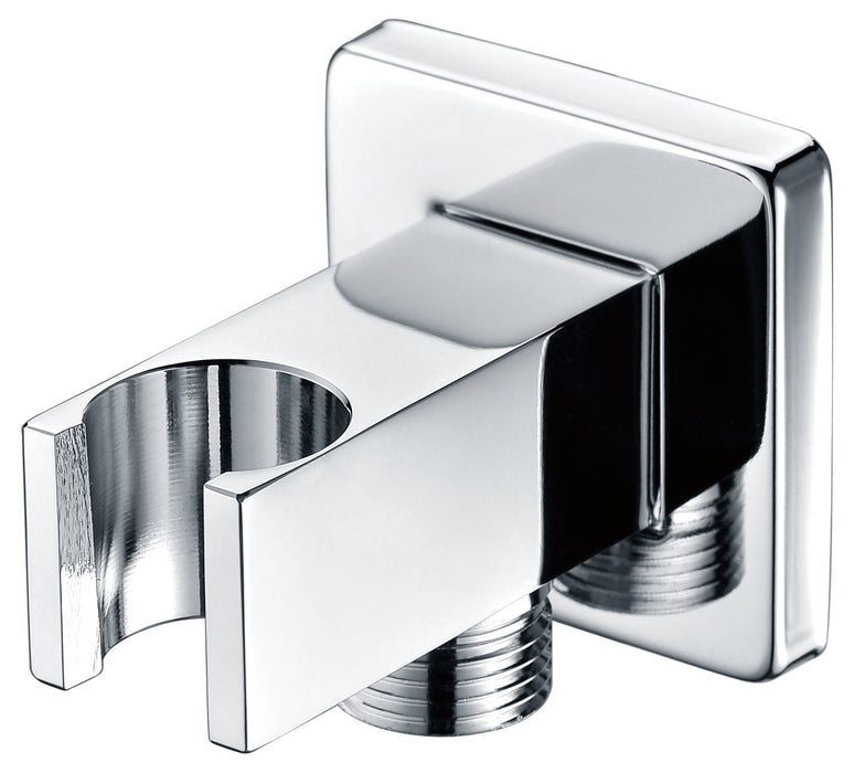 IMEX SFR001 Square Support for Shower Handle with Water Outlet Chrome
