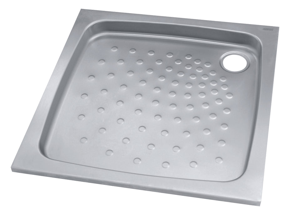 MEDICLINICS SN0800CS Built-in Shower Tray/Satin Stainless Steel Surface
