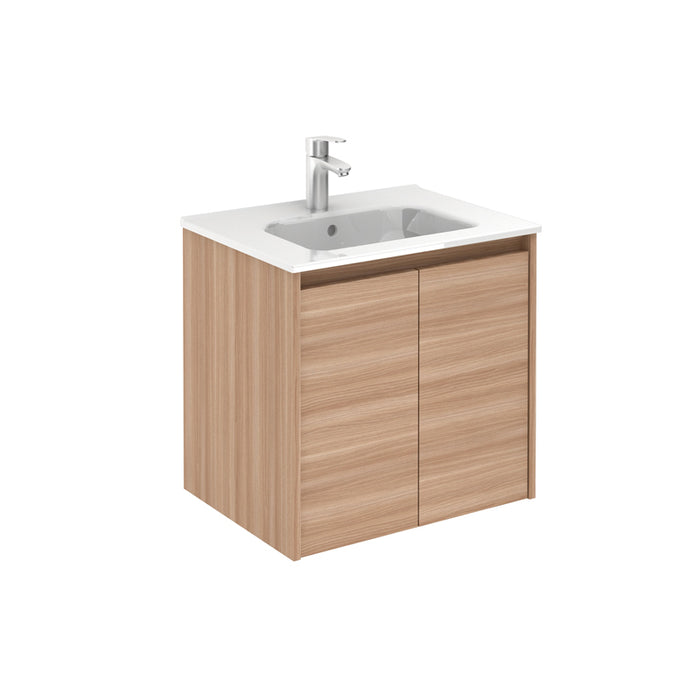 ROYO SANSA Furniture+Washbasin 2 Doors Sanded Walnut