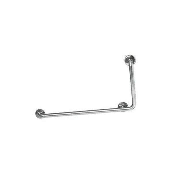 MEDICLINICS BAD090C Right 90º Angle Bar Glossy Stainless Steel