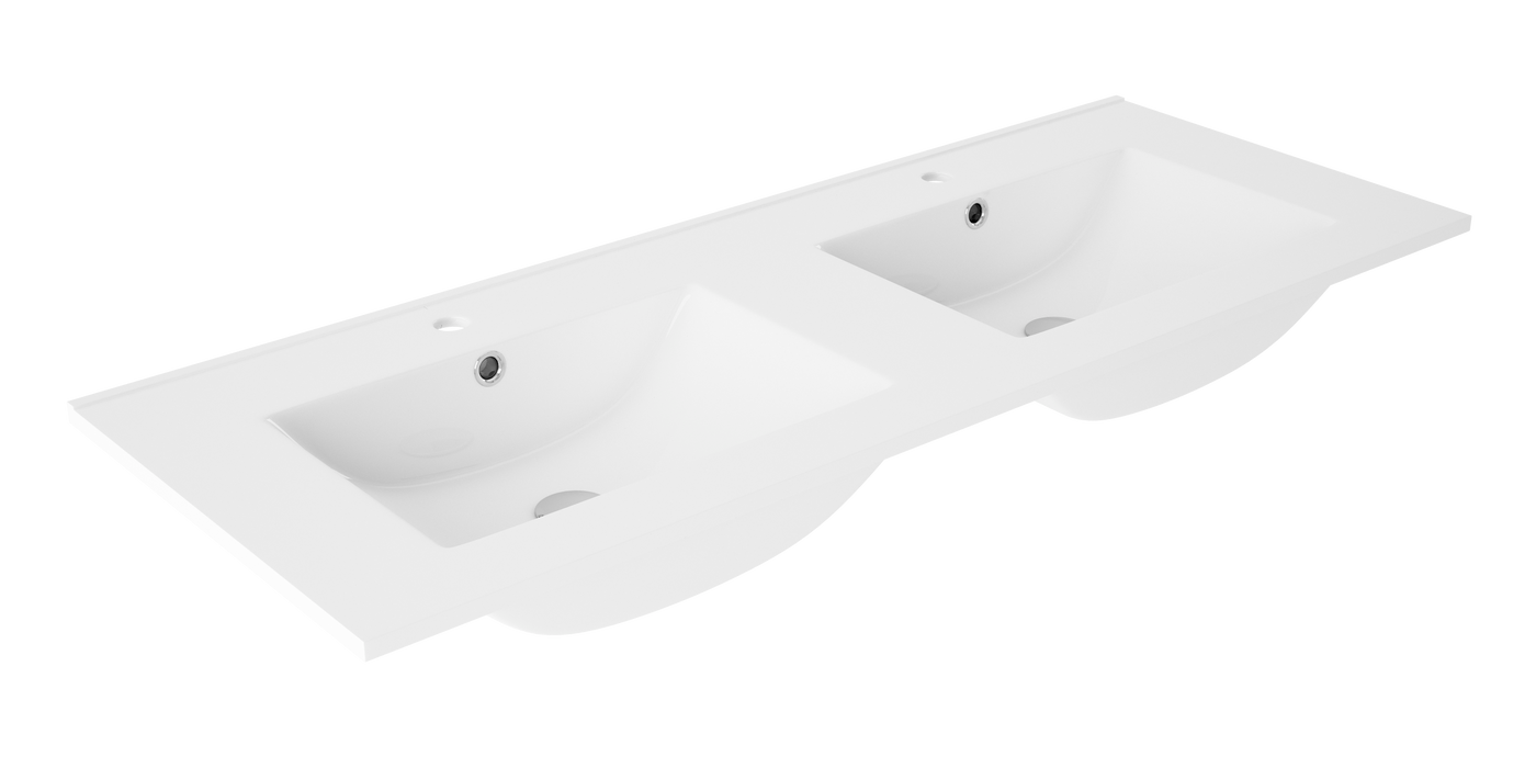 BATHME TWO Bathroom Furniture with Sink 120 cm White