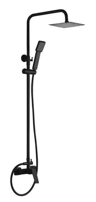 IMEX BDAR025/NG ART Matte Black Single Handle Shower Set