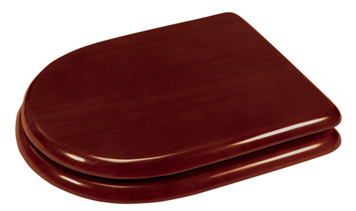 MEDICLINICS TP0130 Seat with Brown Lacquered Wood Cover