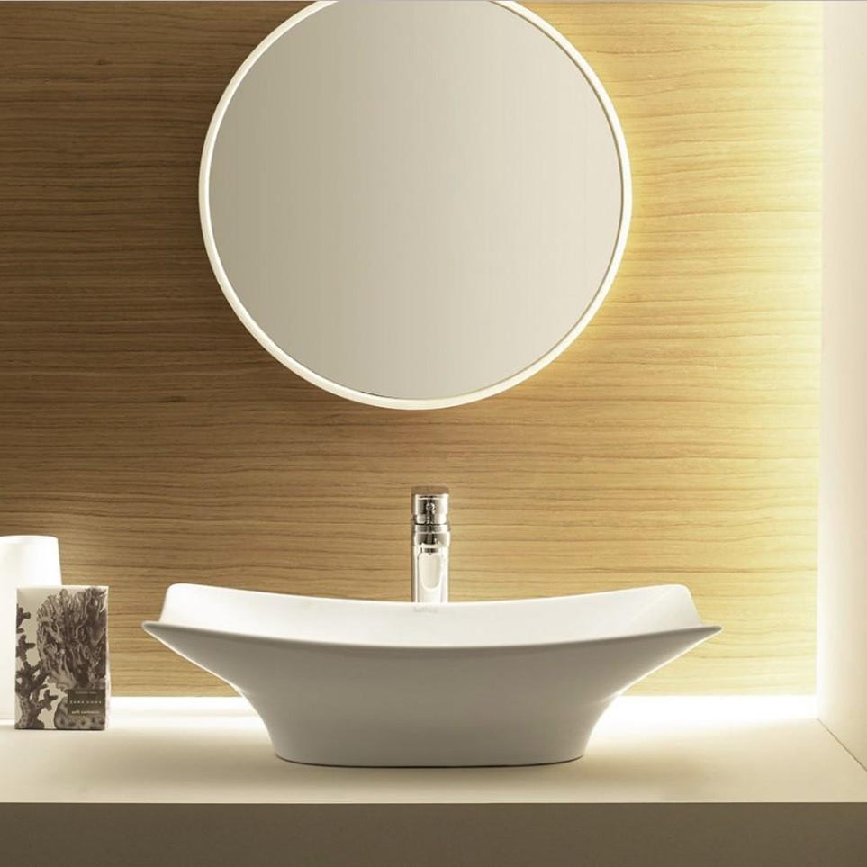 Lavabo Mural Roca Khroma - Porcelaine Vitrée Blanc - Réf. A327650000 - Neuf En Carton
