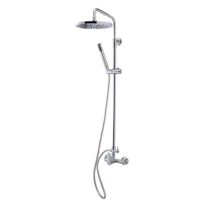 GALINDO 71250100 Albos Mixing Shower Column 200 mm Sprayer and Stainless Steel Hose