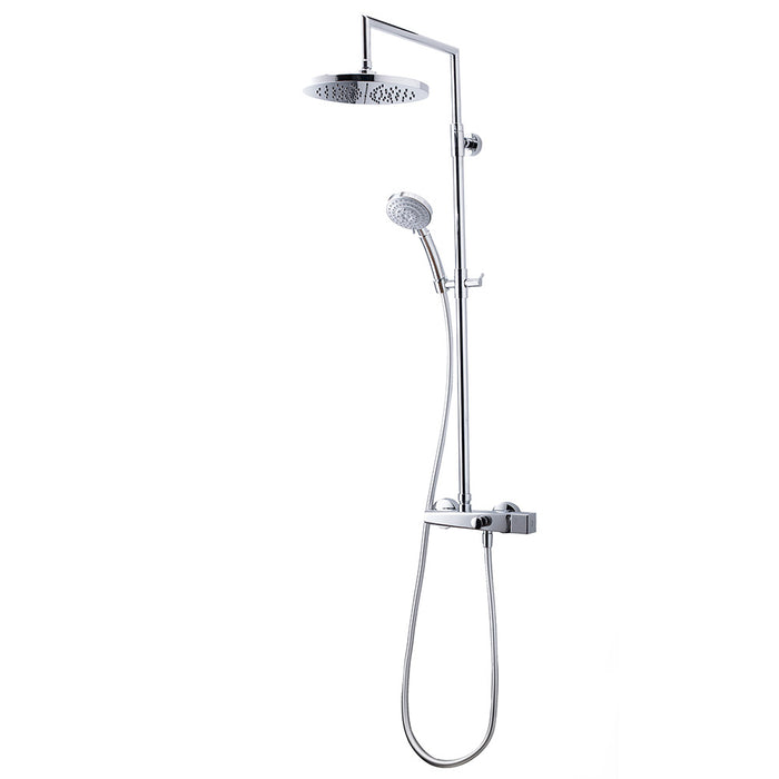 GALINDO 57049100 Alia Mixing Shower Column 200 mm Sprayer and Stainless Steel Hose