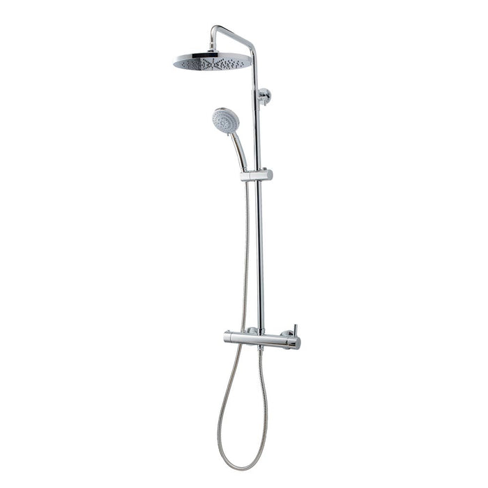 GALINDO 86450100 Theo Mixing Shower Column 200 mm Sprayer and Stainless Steel Hose