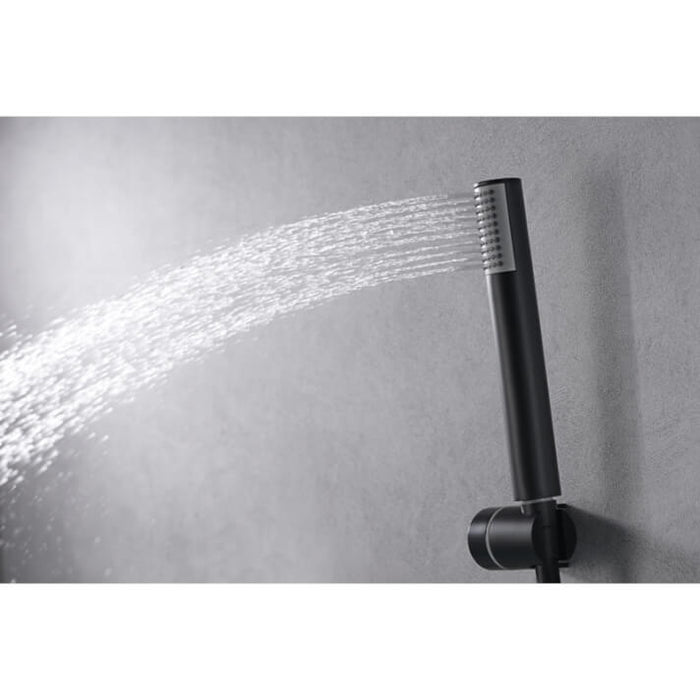 IMEX GPTS045/NG THALOS STICK Matte Black Single-Handle Recessed Shower Set
