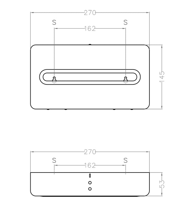 MEDICLINICS AC0083C Manual Tissue Dispenser Chrome