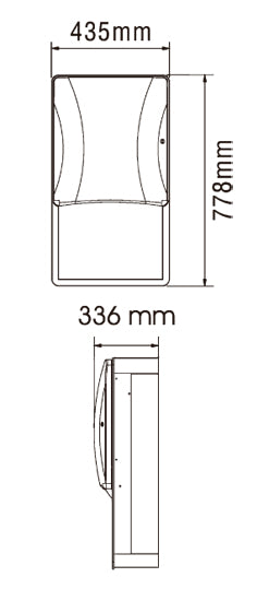 MEDICLINICS 2A02-11 Automatic Paper Towel Roll Dispenser AISI 304 Satin