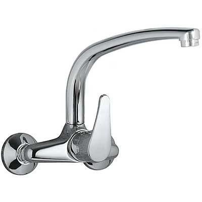 Grifo Fregadero Pared ECO-TRES 17033202 Monomando Cromado con