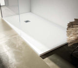 BATHME QUALSTONE White Resin Shower Tray Width 80 cm