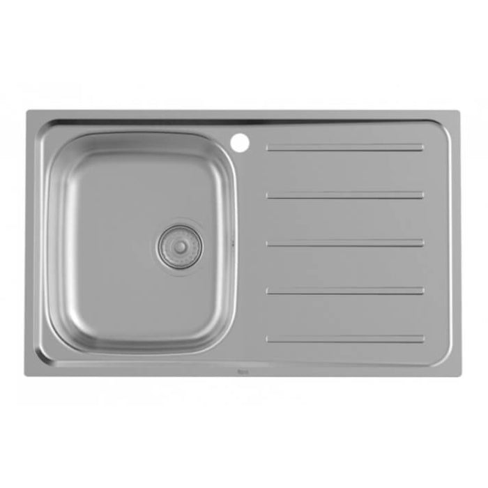 ROCA A873801A01 VICTORIA Sink 1 Bowl Outleter Right 80 cm Stainless Steel