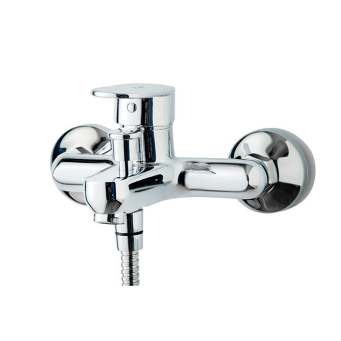 GALINDO 4621016 NINE Black Bath-Shower Tap with Shower Accessories