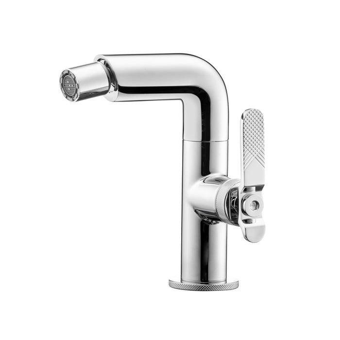 GALINDO 7976000 STREM Lever Push-Button Bidet tap with Semi-Automatic Outlet