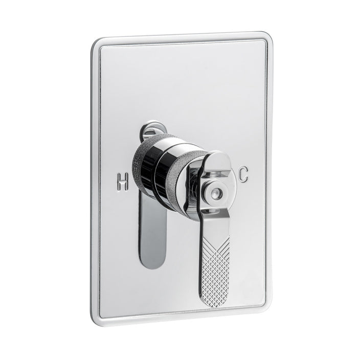 GALINDO 7977300 STREM 3-Way Recessed Shower Tap Lever Push Button
