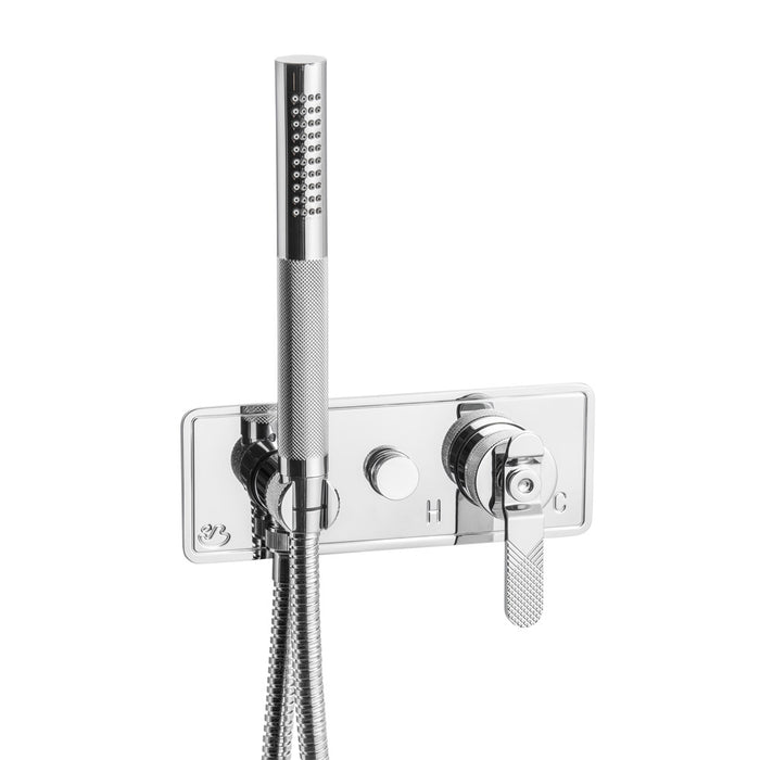 GALINDO 7979300 STREM 2-Way Wall-Mounted Shower Tap Lever Push Button