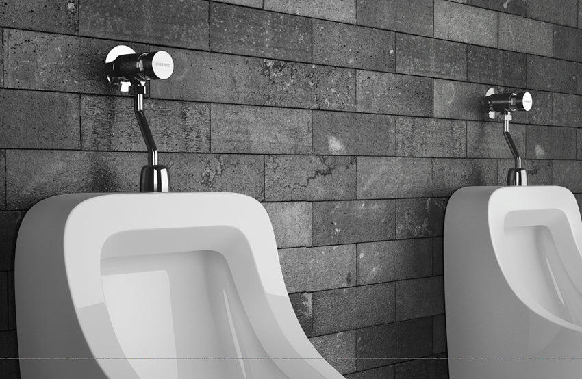 PRESTO XT U Wall-Mounted Urinal Timed Flow Tap Soft Press