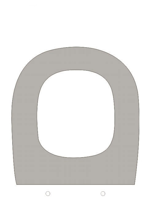 ETOOS 02205108 EDEN White Cifial Toilet Cover