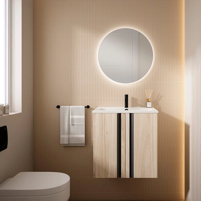 VISOBATH 72182 LAGOS 50 Bathroom Furniture with 2-Door Basin Alder Color