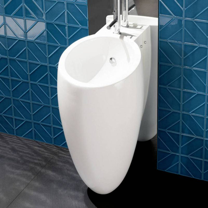 VALADARES 39881002C EGG Washbasin With Integrated Column White