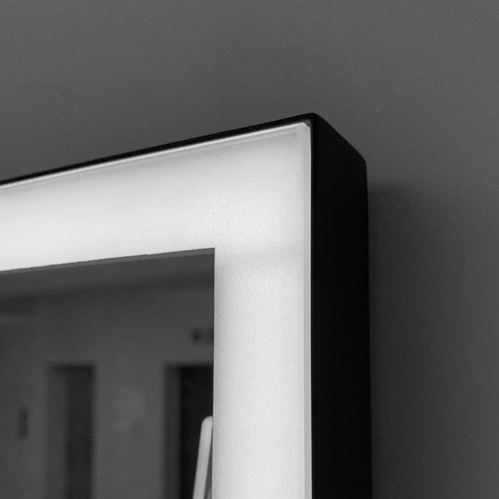 LEDIMEX SUIZ010/120NG SUIZA Square LED Mirror Front Light Matte Black 120x80 cm