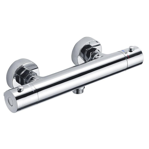 Grifo termostático para bañera BONN con equipo y manetas de zinc. Incluye  flexo de acero inoxidable, mango de ducha y soporte de ducha – Llavisan