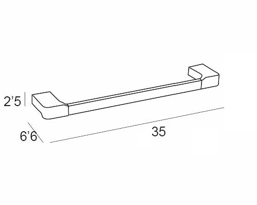 MANILLONS TORRENT 01631002 YASS Toallero Barra 35 Cromo