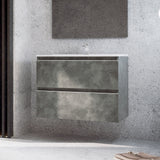 BATHME MADISON TOP Wall Hung Sink Cabinet Colour Cement