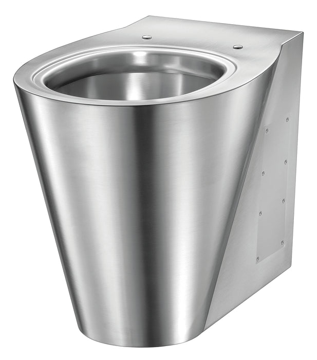 MEDICLINICS SN0125CS Floor Toilet Stainless Steel AISI 304 Anti-Vandal Satin