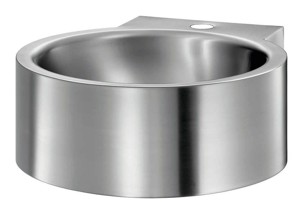 MEDICLINICS SNLM62CS Satin Stainless Steel Hand Basin without Overflow to Attach to the Wall