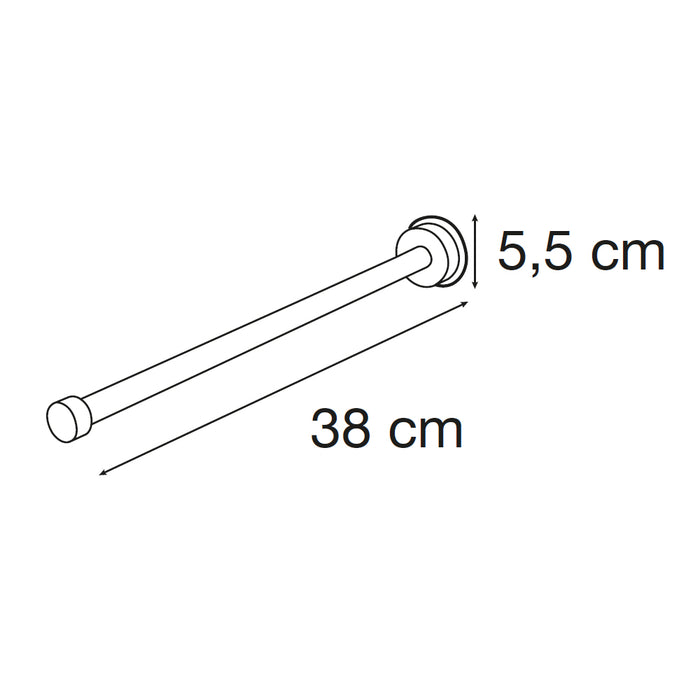 MEDITERRANEA 2141901 KAPPA PGD Towel Holder B. Perpendicular Chrome