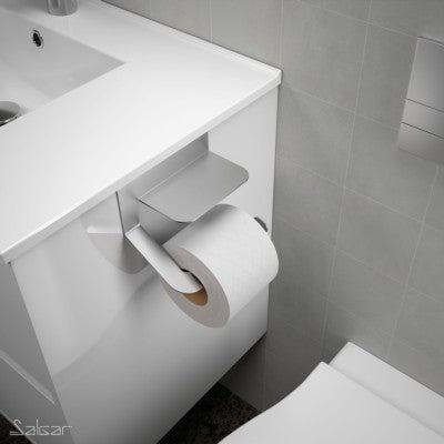 SALGAR 86188 MINIMAL Aluminum Toilet Roll Holder