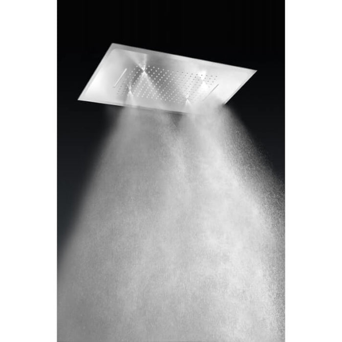 IMEX RDG590/P Rociador Empotrado Rectangular 3 Vías con Premarco Cromo