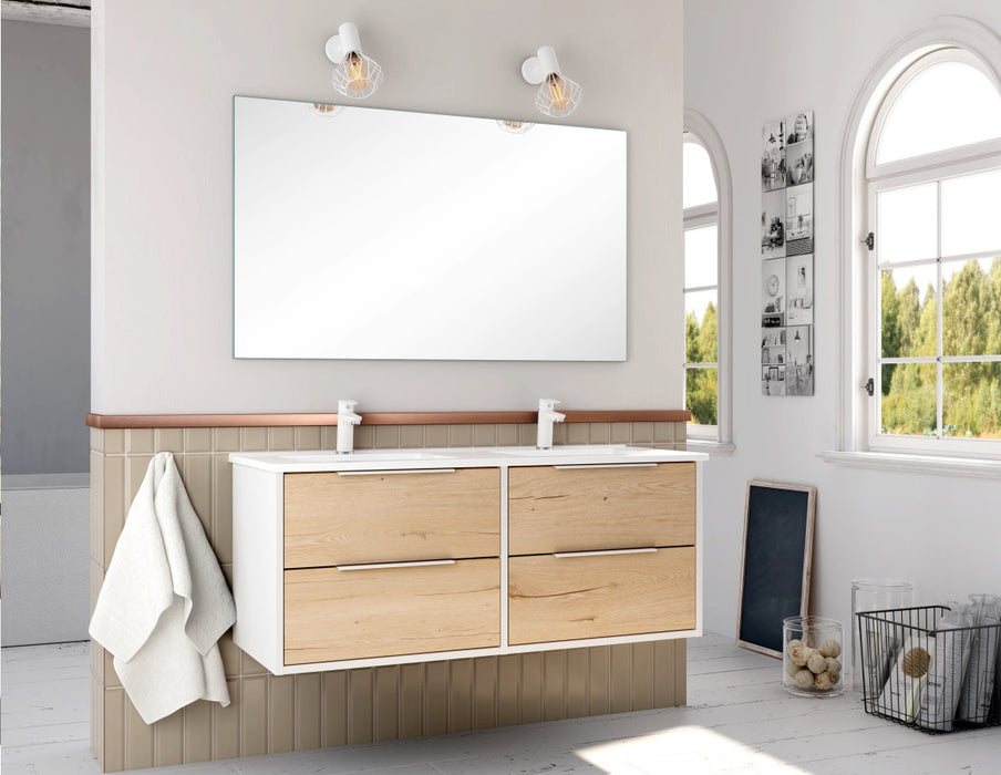 BATHME TWO Complete Bathroom Furniture Set 120 cm White